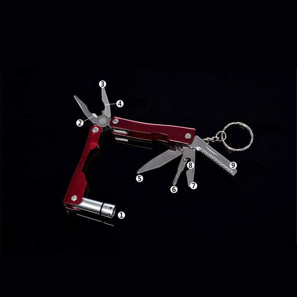 FLYTOP Emergency SOS Survival Kit with Multi-Tool, Wire Saw, Compass, Red Storage Box