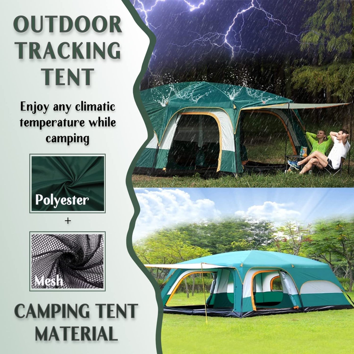 Camping Tent House Waterproof Outdoor Dome Tents for Adults Sleeping for Picnic Travelling Trekking Campaign Tent