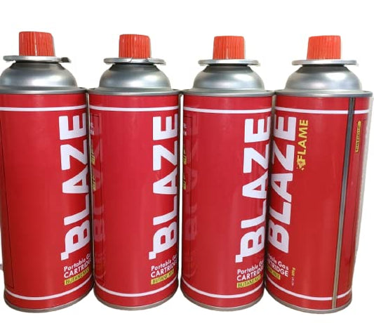 Blaze Butane Gas Cartridge 225gram Red ,Suitable for Camping Portable Stove