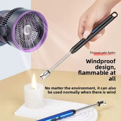 FLYTOP Windproof Rechargeable USB Zinc Alloy Electric Multi Function Arc Cigarette Lighter Single Plasma BBQ Travel Outdoor