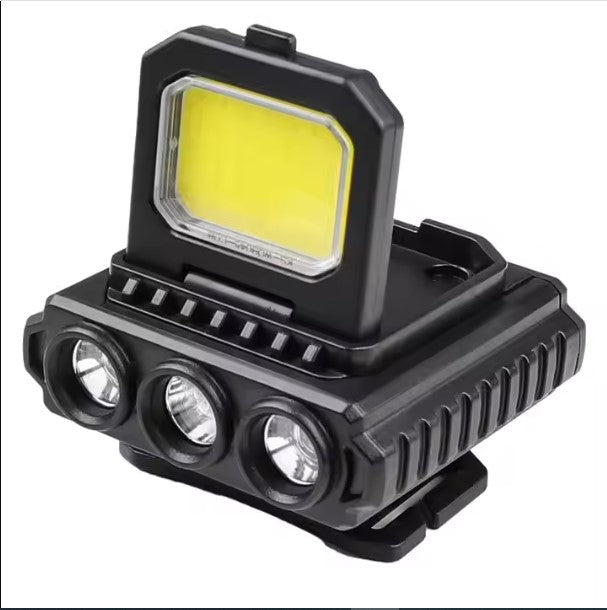 FLYTOP Rechargeable LED Headlamp | Wide Beam Head Torch with 5 Light Modes, Waterproof & Lightweight | Camping, Hiking, Cycling, Fishing, Repair Work, Outdoor & Indoor Use