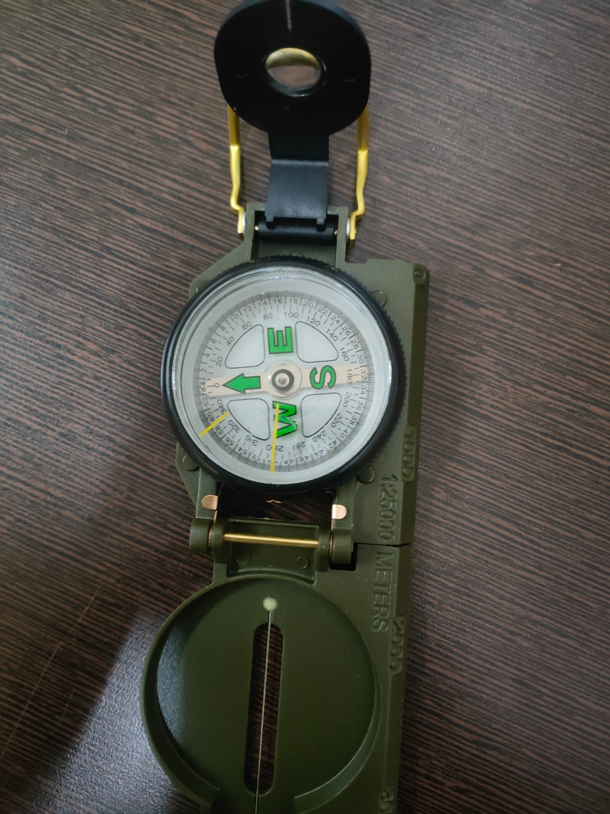 FLYTOP Military Lensatic Sighting Compass, Plastic, Waterproof, Military Compass for Hiking, Camping, Hunting, Outdoor