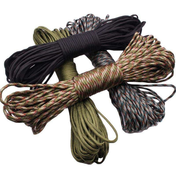 Durable Polyester Nylon Parachute Cord 100 Feet 7 Strands 4mm Braided Tent Rope 550 Paracord Rope 31 meter and 16 meter bundle