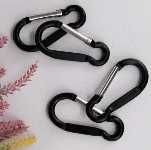 FLYTOP Aluminum Hook Clips for Camping Backpack Keychain Holder Carabiner 4PC