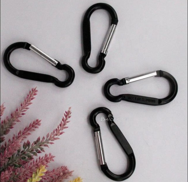 FLYTOP Aluminum Hook Clips for Camping Backpack Keychain Holder Carabiner 4PC