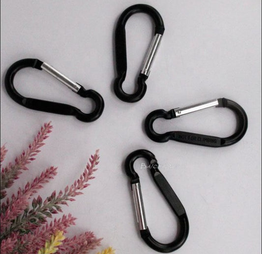 FLYTOP Aluminum Hook Clips for Camping Backpack Keychain Holder Carabiner 4PC