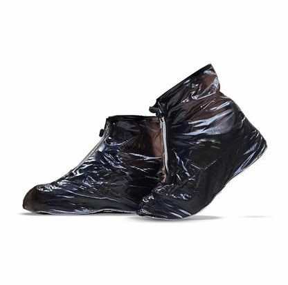 FLYTOP Waterproof PVC Rain Shoe Covers, Reusable with Zipper, Anti-Slip Sole, Unisex