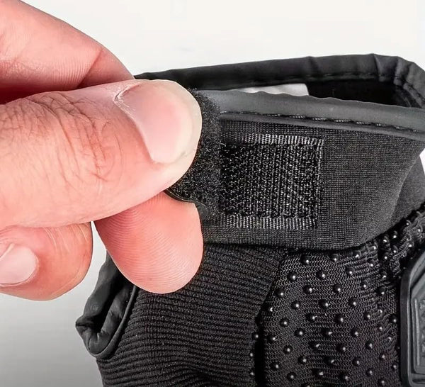 Black Biker Protective Full Finger Gloves Anti-Skid Surface Breathable Bike Riding Glove for Motorcycle, Cycling, Climbing Mountaineering, Hiking