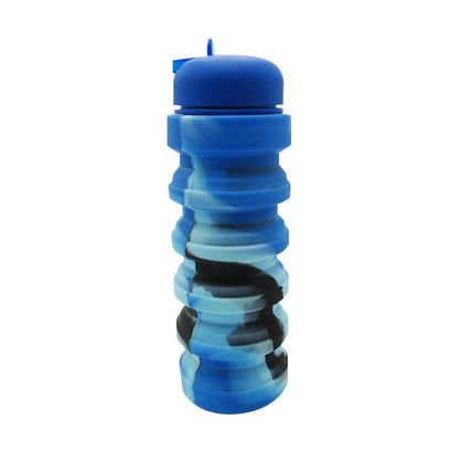 FLYTOP Silicone Foldable Sipper Bottle for Kids-Expandable Sipper, 550 ML Water Bottle for Gym Girls Boys – Silicon Water Bottle