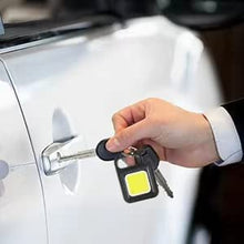 FLYTOP Mini LED Flashlight Keychain Torch- COB Work Lights 800 Lumens Rechargeable Waterproof Pocket Lamp with Magnetic Hook Bottle Opener Emergency Repairs Light,Running, Camping, Fishing (1)