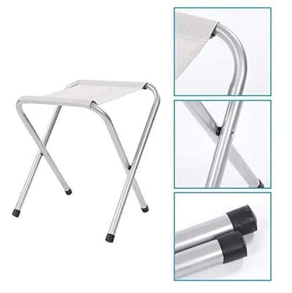FLYTOP Portable Folding Stool, Multipurpose Foldable Oxford Cloth Beach Stool, Anti-Slip for Travelling, Hiking, Picnic, Fishing, Mini Camp Stool