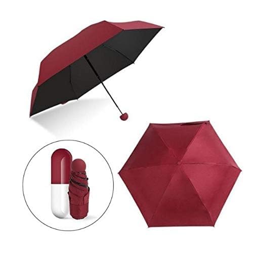 FLYTOP Folding Creative Capsule Case Umbrella Lightweight Waterproof UV Protection Mini Compact Foldable Design Travel Umbrella For Unisex
