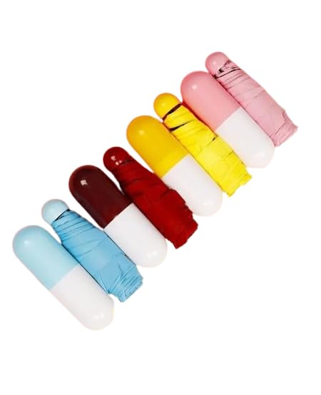 FLYTOP Folding Creative Capsule Case Umbrella Lightweight Waterproof UV Protection Mini Compact Foldable Design Travel Umbrella For Unisex
