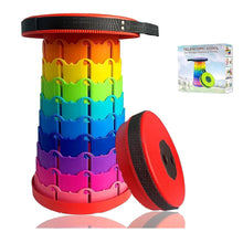 FLYTOP Lightweight Plastic Collapsible Retractable Camping Stool Telescopic Design for Outdoor