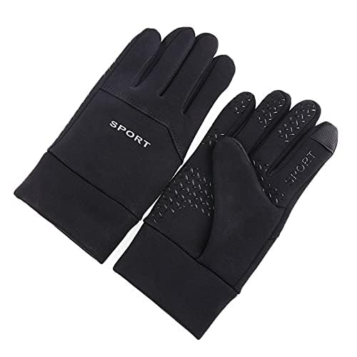 FLYTOP Winter Gloves, Touchscreen Compatible, Anti-Slip Grip, Thermal Fleece Lined