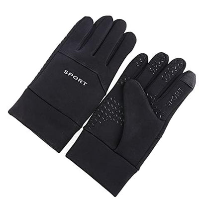 FLYTOP Winter Gloves, Touchscreen Compatible, Anti-Slip Grip, Thermal Fleece Lined