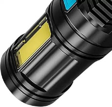 FLYTOP 4LED Flashlight | USB Rechargeable Light | Tent Light | Torch for Trekking