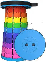 FLYTOP Lightweight Plastic Collapsible Retractable Camping Stool Telescopic Design for Outdoor