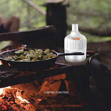 FLYTOP Portable LED Light Bulb, 120W 3 Modes Rechargeable Emergency LED Light Bulb for Outdoor Night Fishing