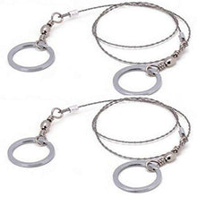 Stainless Steel Wire Saw - Emergency Survival Metal Cable Saw for Cutting Wood, PVC Pipes, and More - Compact Hand Pocket Rope Saw for Camping, Hiking, and Outdoor Adventures