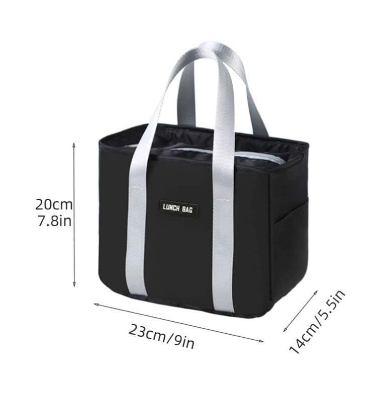 Insulated Lunch Bag, multicolor, Thermal Tote for Food Transport