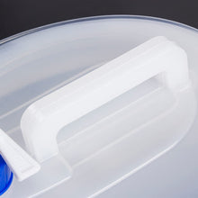 Foldable Water Container with Spigot, 10 Liter, Portable Camping Storage, White