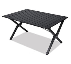 FLYTOP Folding Camping Table Aluminum Portable Roll-Up Picnic Table with Carry Bag Lightweight Outdooor Side Table Medium. (Medium)