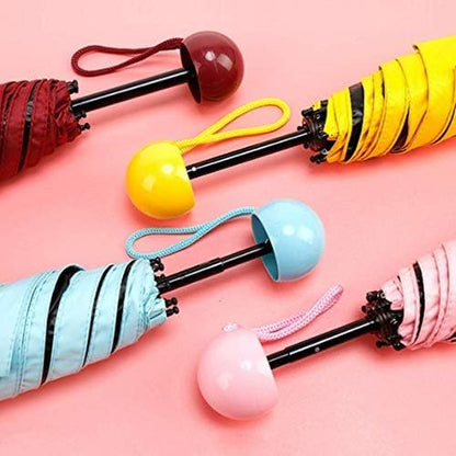 FLYTOP Folding Creative Capsule Case Umbrella Lightweight Waterproof UV Protection Mini Compact Foldable Design Travel Umbrella For Unisex