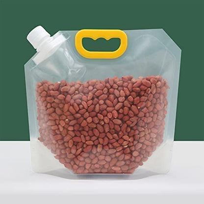 FLYTOP Grain Moisture-Proof Sealed Bag |Stand-Up Food Storage Pouches | Reusable Grain Storage Bags with Portable Handle