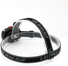 LED Headlamp, COB Light, Adjustable Elastic Band, Battery Powered, Black(Battery NOT Included)
