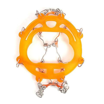 Ice Snow Anti Slip 10 Teeth Spikes Gripper Grip Cleat Shoes Overshoe Crampons.
