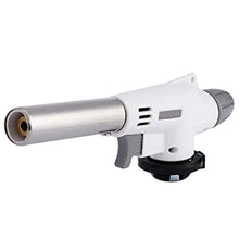 Multi-Purpose Butane Gas Torch, Professional Kitchen and Welding Tool, White and Silver