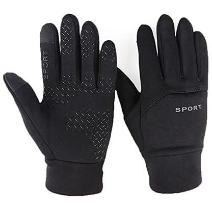 FLYTOP Winter Gloves, Touchscreen Compatible, Anti-Slip Grip, Thermal Fleece Lined
