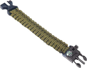 FLYTOP Survival Paracord Bracelet - Cord 12 Ft (144 Inch) - Tactical Emergency Rope With Compass Whistle For Unisex Adult