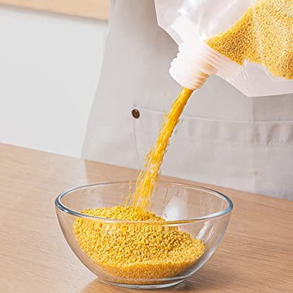 FLYTOP Grain Moisture-Proof Sealed Bag |Stand-Up Food Storage Pouches | Reusable Grain Storage Bags with Portable Handle