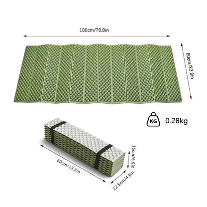 FLYTOP Trekking Folding Mat Lite weight Portable XPE Insulation Moisture-Proof Pad, Outdoor Ultralight Foam Foam Aluminum Foil Double Color Sleeping Pad Outdoor Leisure Gear