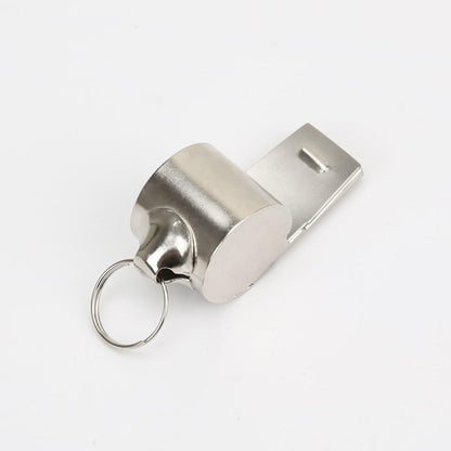 FLYTOP Whistle  Stainless Steel Sports Whistles with Lanyard Loud Crisp Sound Whistles Great for Coaches Referees Officials and Traffic Police 1PC