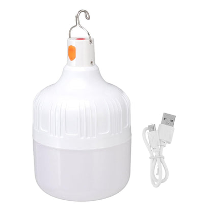 FLYTOP Portable LED Light Bulb, 120W 3 Modes Rechargeable Emergency LED Light Bulb for Outdoor Night Fishing