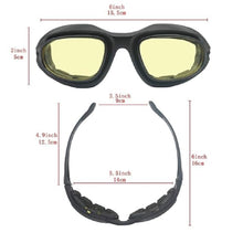 Tactical Poly-carbonate glass UV400 Protective Lenses Goggles (BLACK)