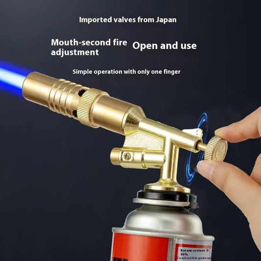 Professional Gold Edition Butane Torch – Culinary & BBQ Grade | FLYTOP Brand