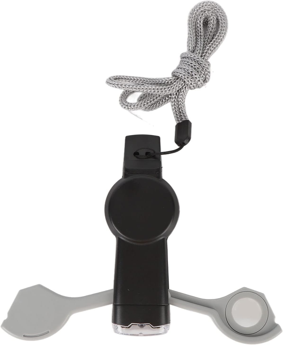 FLYTOP Emergency Multipurpose Whistle, Function Whistle Signal Mirror with Lanyard for Forest (Gray White)