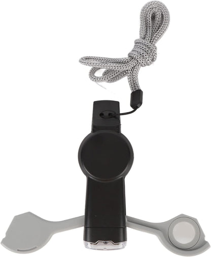 FLYTOP Emergency Multipurpose Whistle, Function Whistle Signal Mirror with Lanyard for Forest (Gray White)