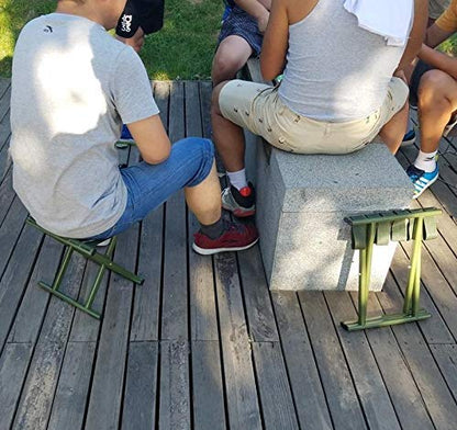 Heavy-Duty Portable Outdoor Stool for Trekking, Fishing & BBQ by FLYTOP
