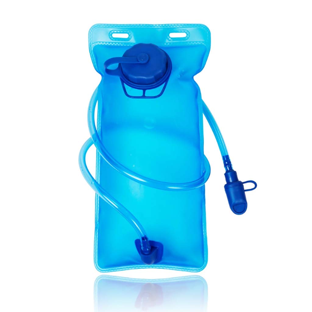Portable Cycling Water Bladder - Leakproof, Foldable Hydration Pack for Outdoor Travel & Hiking, Blue Sport Running Mountain Cycling Bike Water Bag.