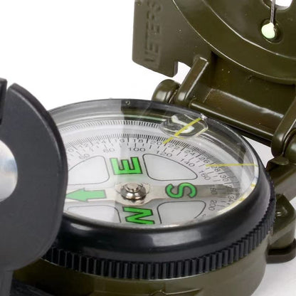 FLYTOP Military Lensatic Sighting Compass, Plastic, Waterproof, Military Compass for Hiking, Camping, Hunting, Outdoor