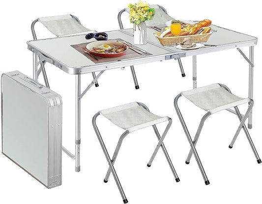 FLYTOP Polar Everest Table Chair Set Camping Accessories Outdoor Furniture Portable Folding Table Chair for Hiking Picnic