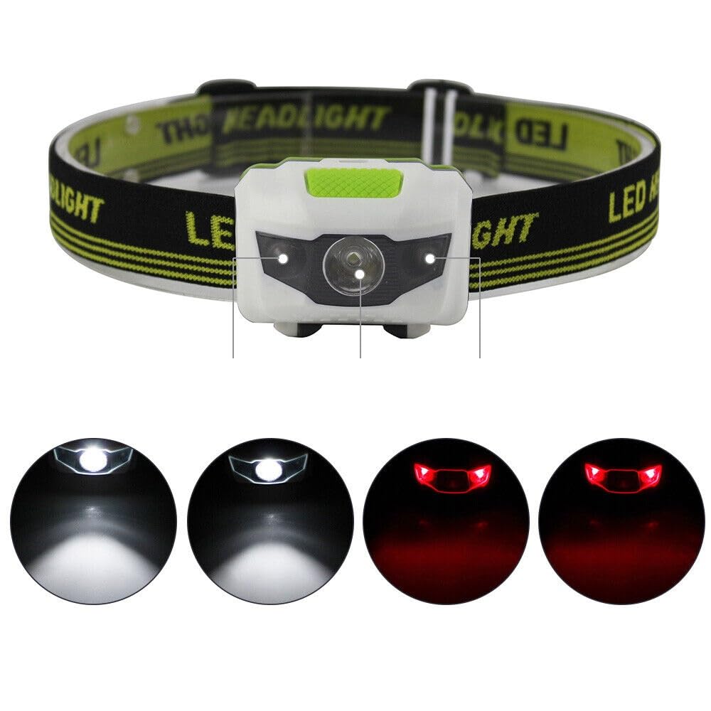 FLYTOP Headlamp Flashlight, Long Range, for Outdoor Camping, Running, Cycling, Fishing, Battery Powered