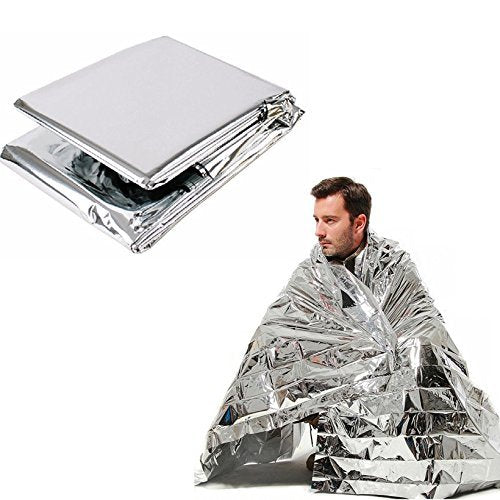 FLYTOP Emergency Thermal Blanket | Premium Mylar Foil Space Blanket for Survival, Travel & Extreme Cold Protection