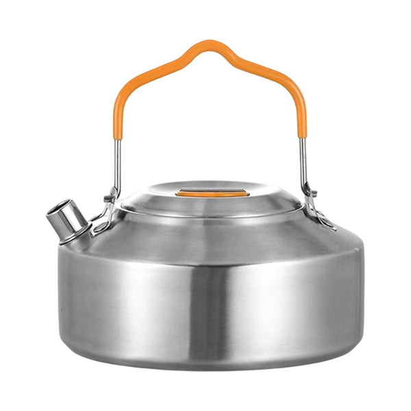 Camping Kettle Teapot Cookware with Handle Outdoor Tea Coffee Pot for Hiking Argent | Sporting Goods | Outdoor Sports | Camping & Hiking | Camping Cooking Supplies | Camping Cookware.