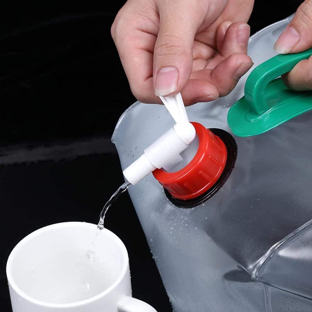 FLYTOP Collapsible Emergency Water Jug Container Bag, Freezable, BPA Free Plastic Water Carrier Tank, Outdoor Folding Water Bag for Sport Camping Riding Mountaineer